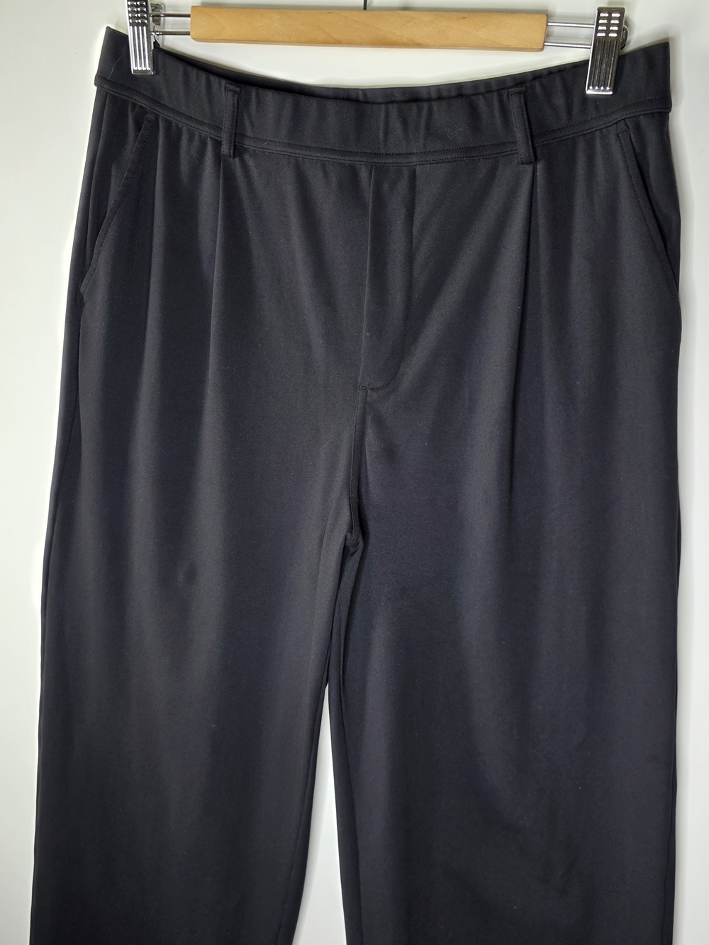 Halara Black stretchy wide leg causal Pants Size Large